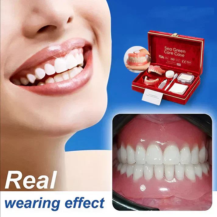 KLENIMORE™ Medical Full Denture with Strong Suctiond Custom-Fit Full Functional Dentures